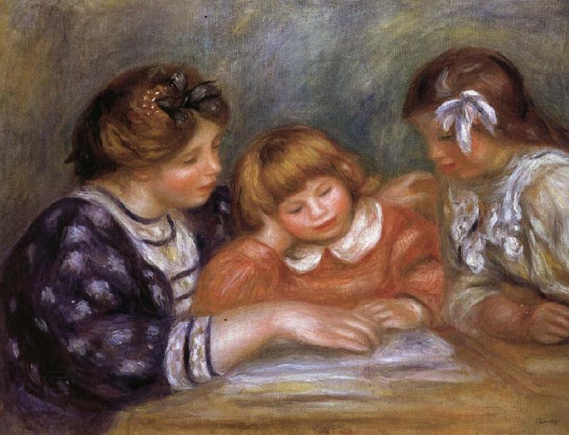 Pierre Renoir The Lesson China oil painting art